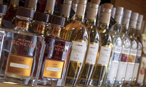 Auswahl von erlesenen Brandy Sorten
